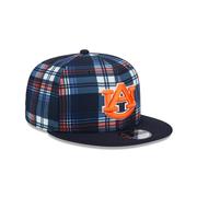 Auburn New Era 950 Plaid Statement Flat Bill Snapback Cap